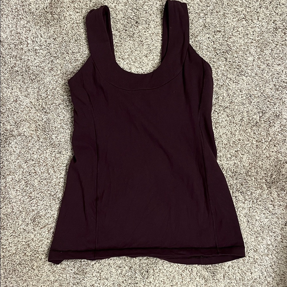 Lululemon Athletica Deep Purple Tank Top size 6